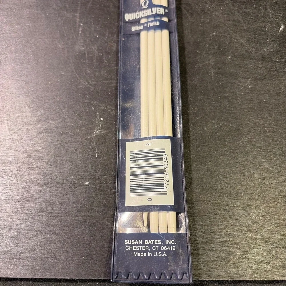Susan Bates Quicksilver Double Pointed Knitting Needles Size 9 5.5mm Q1411 USA